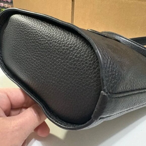 Coach Addie Crossbody Bag | LIKE NEW | Black Pebble Leather | Structured - Picture 14 of 14